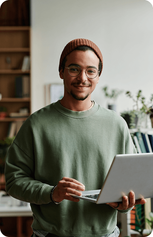 digital-worker-holding-laptop